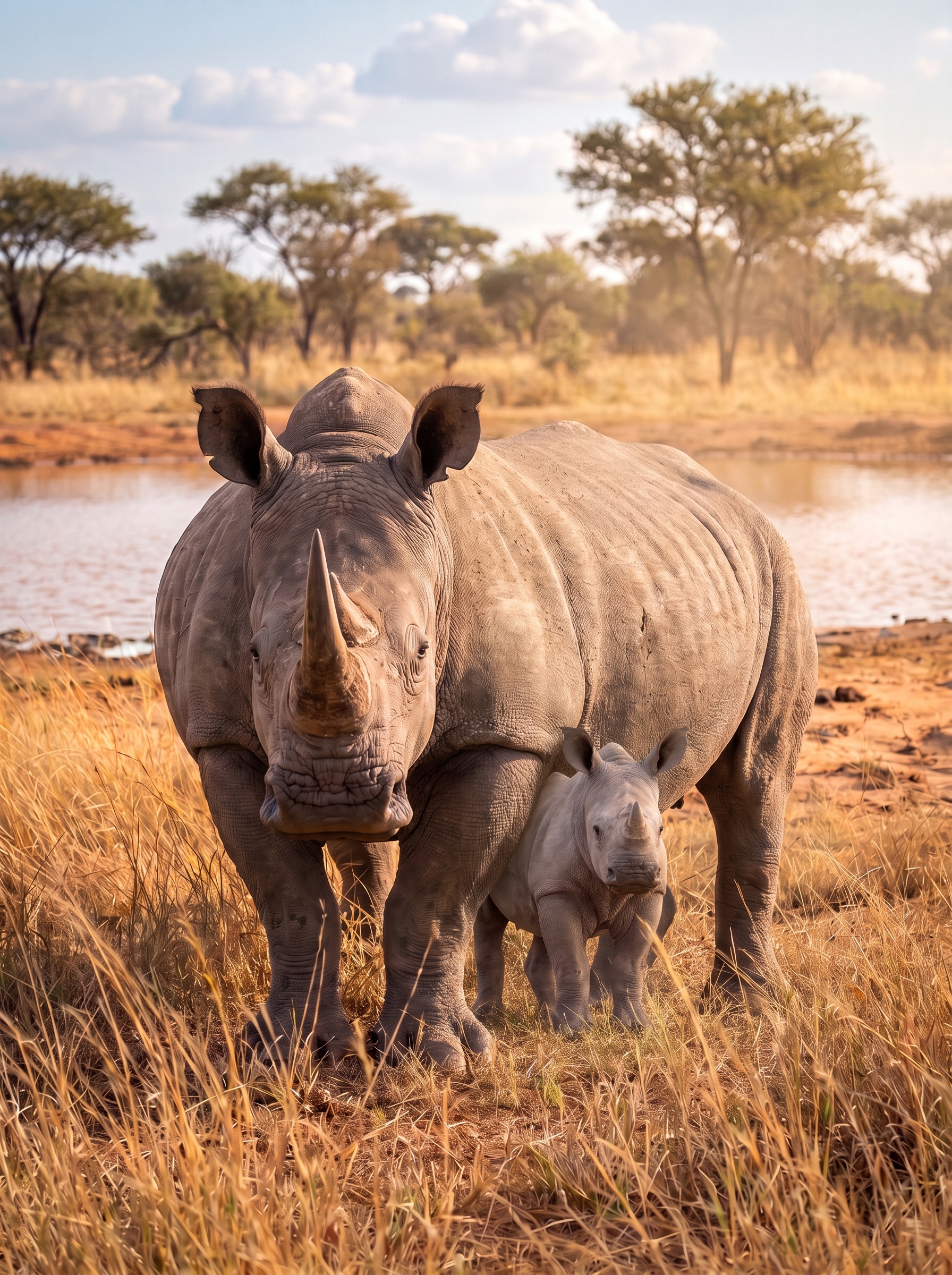 Rhino & Calf