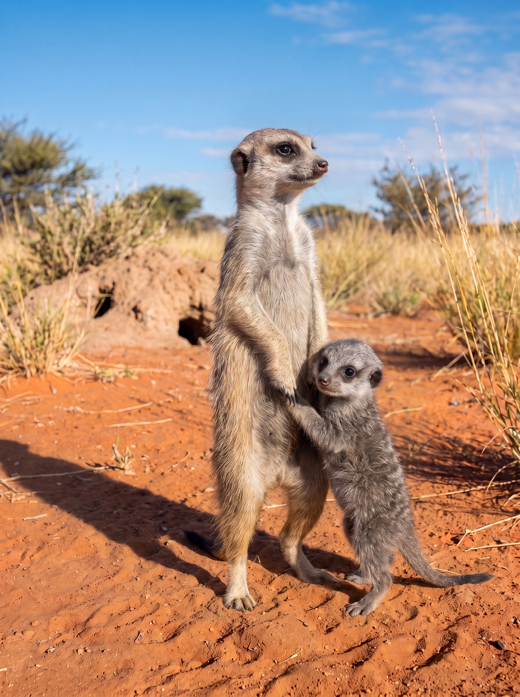 Meerkat & Pup