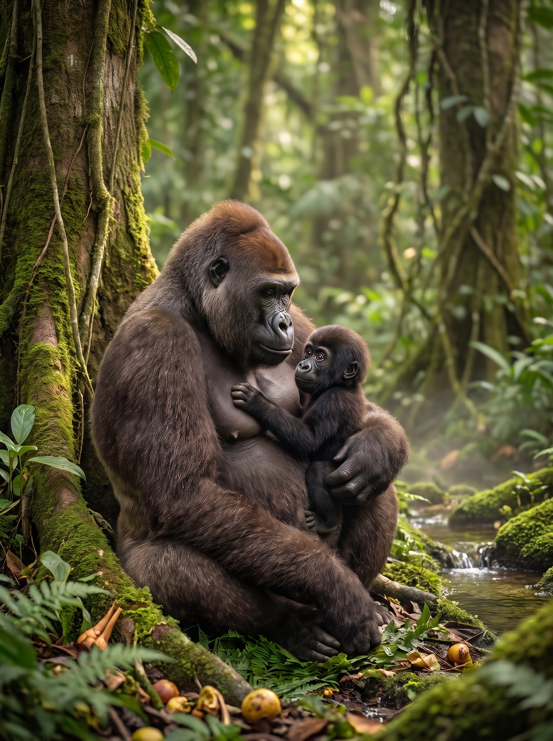 Gorilla & Infant